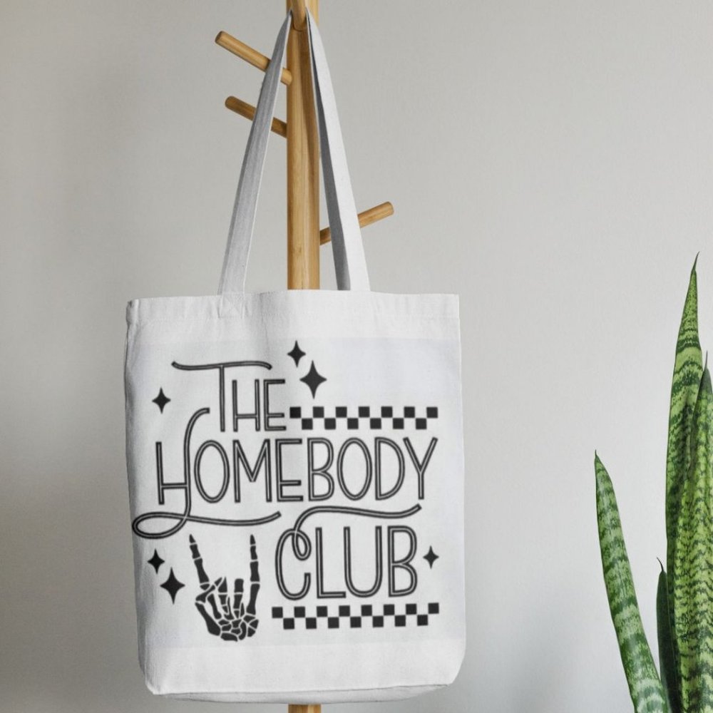 The Homebody Club Canvas Tote Bag